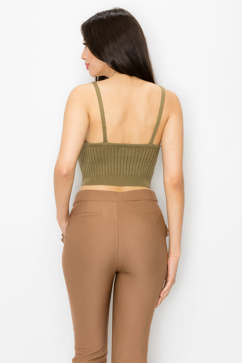 Cropped Rib Top