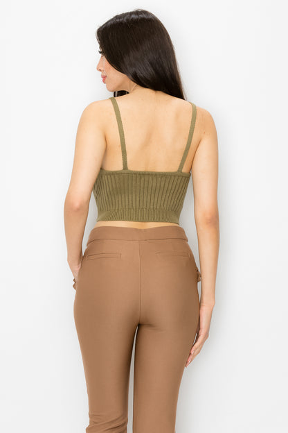 Cropped Rib Top