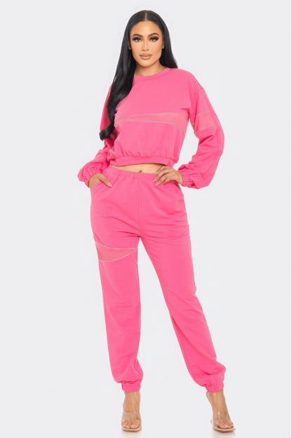 Cozy and Chic Rhinestone Detail Set