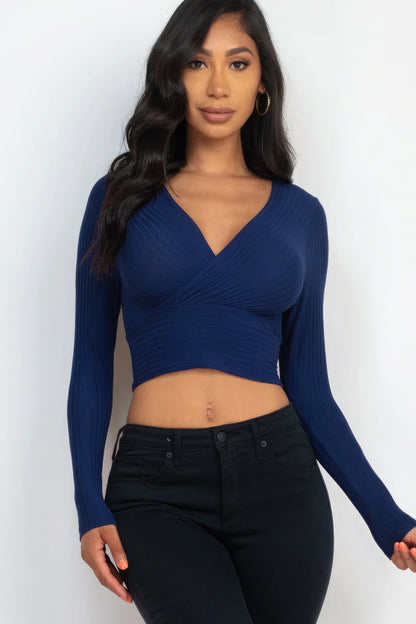 Wrapped Long Sleeve Top