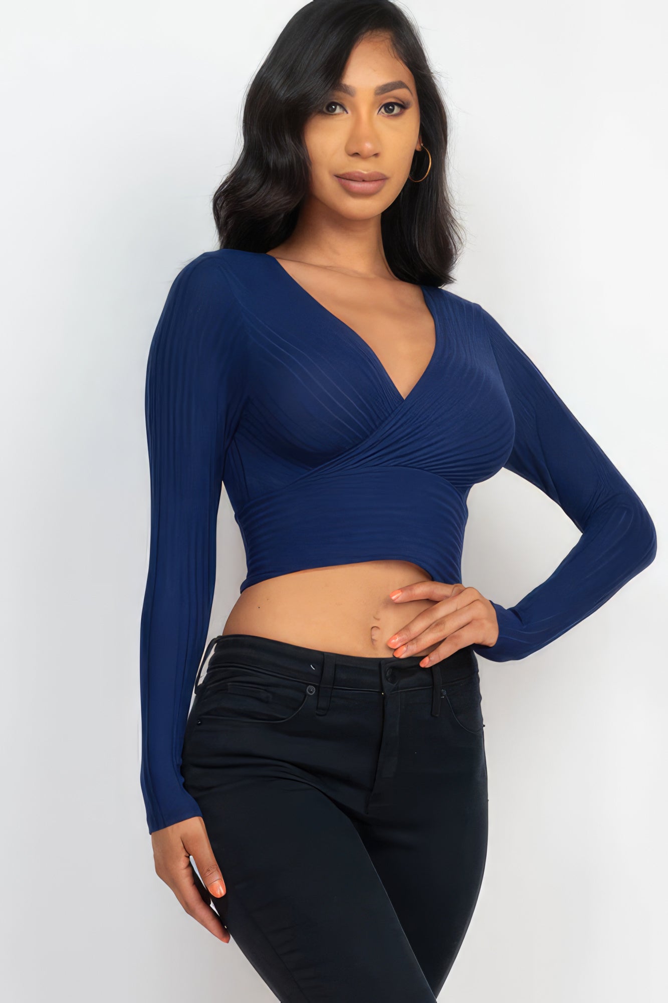 Wrapped Long Sleeve Top