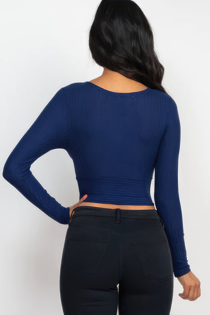 Wrapped Long Sleeve Top