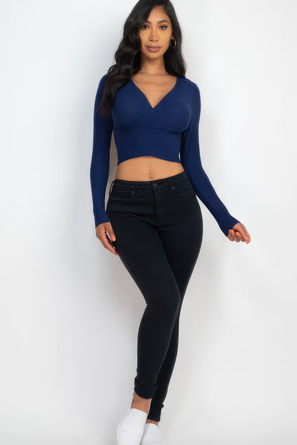Wrapped Long Sleeve Top