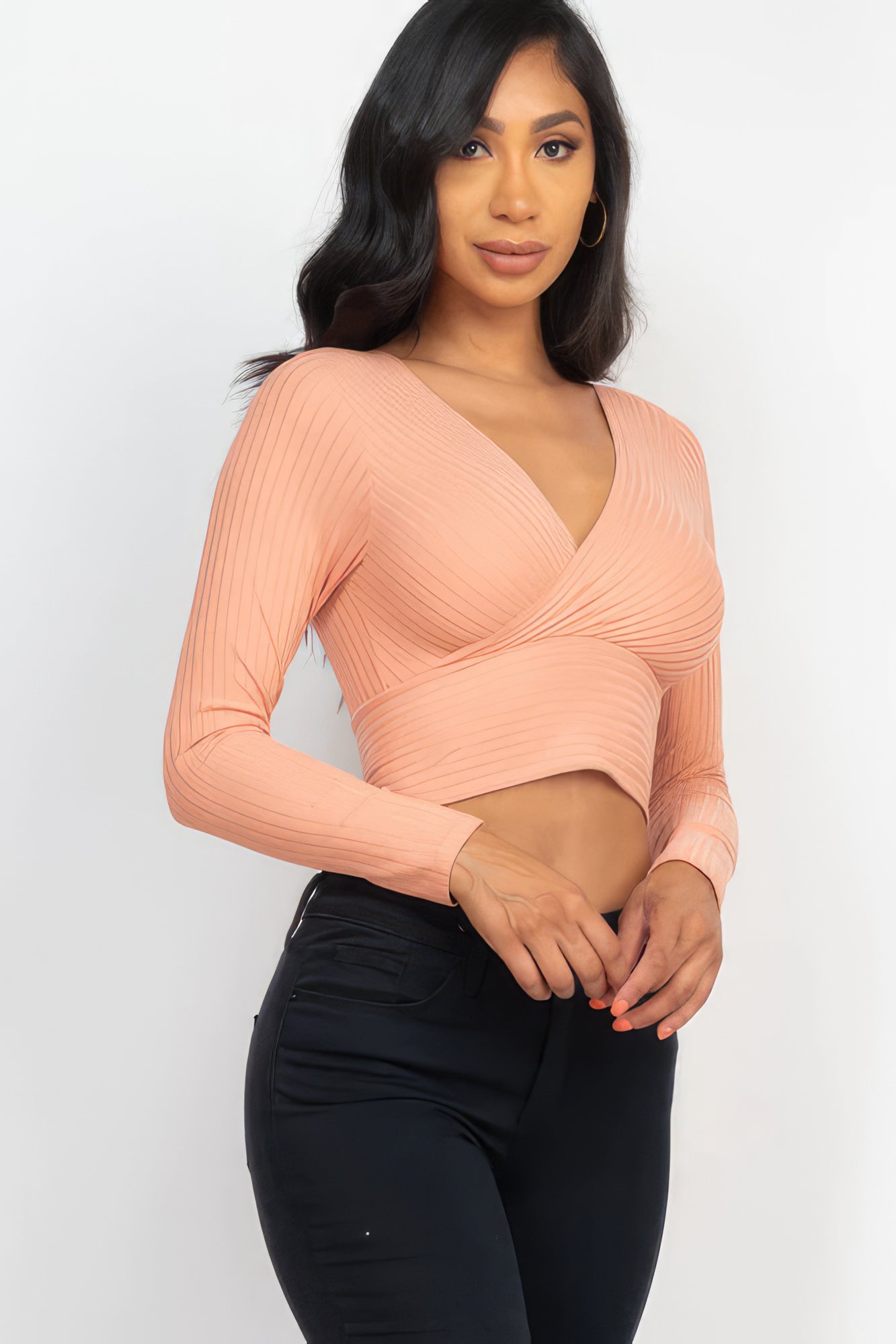 Wrapped Long Sleeve Top