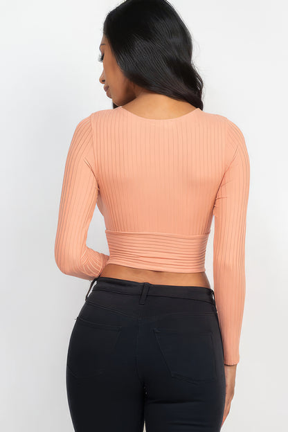 Wrapped Long Sleeve Top