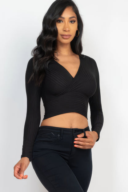 Wrapped Long Sleeve Top