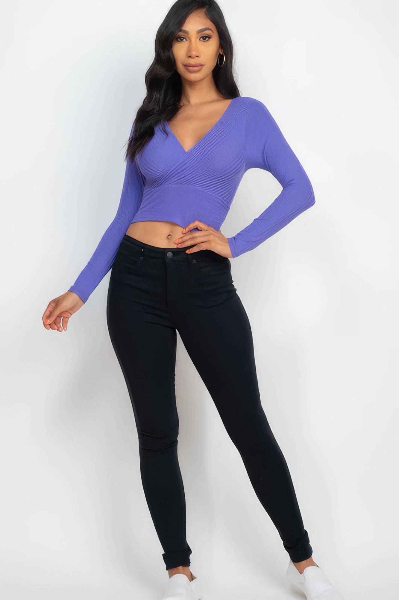 Wrapped Long Sleeve Top