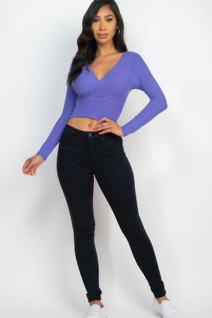 Wrapped Long Sleeve Top