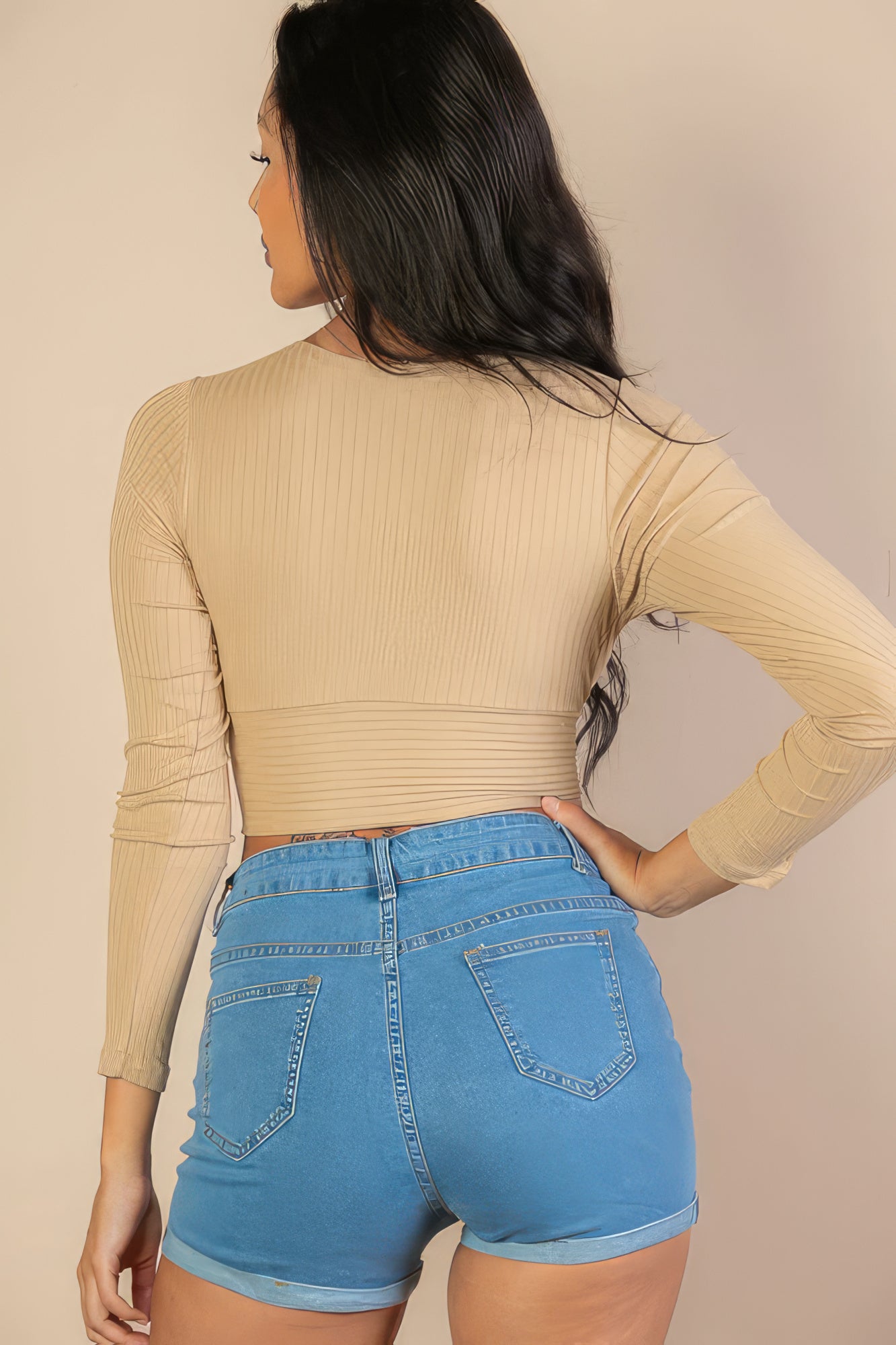 Wrapped Long Sleeve Top