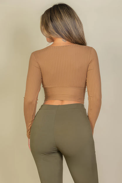 Wrapped Long Sleeve Top