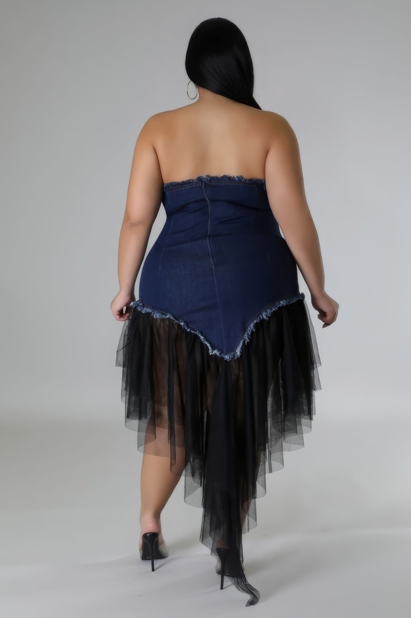 Sweetheart Denim Dress