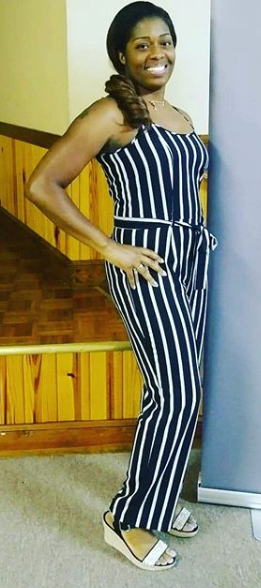 Vertical Striped Jumpsuit - Jus Fancee Boutique