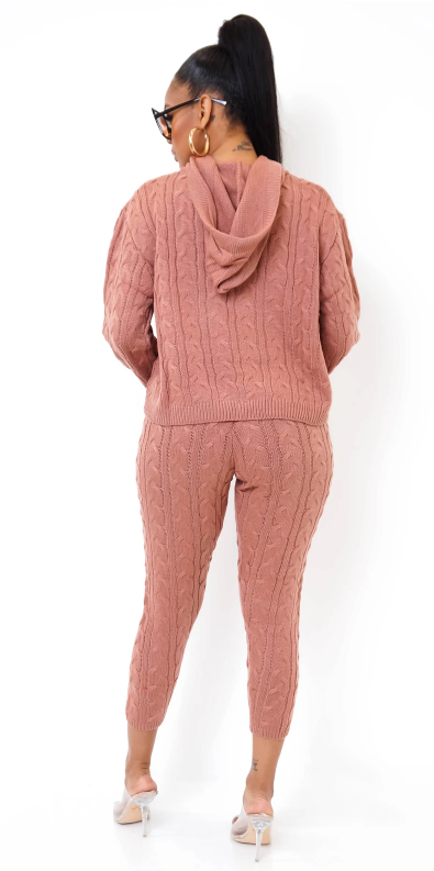 Oh So Knitted Jogger Set - Jus Fancee Boutique