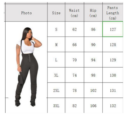 Suspender Stacked Jumpsuit - Jus Fancee Boutique