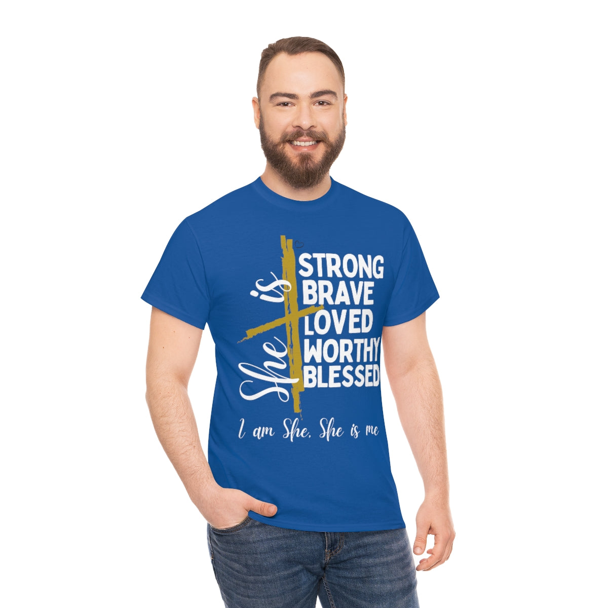 I am She, She is Me Heavy Cotton Tee