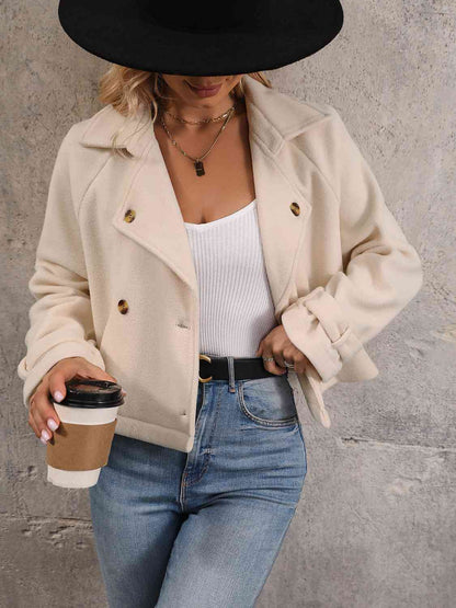 Button Breasted Coat D278