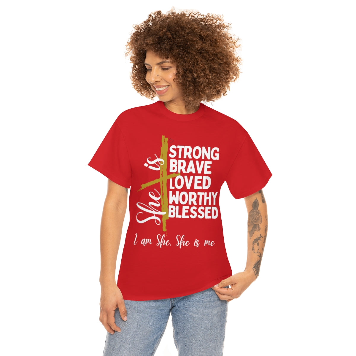 I am She, She is Me Heavy Cotton Tee