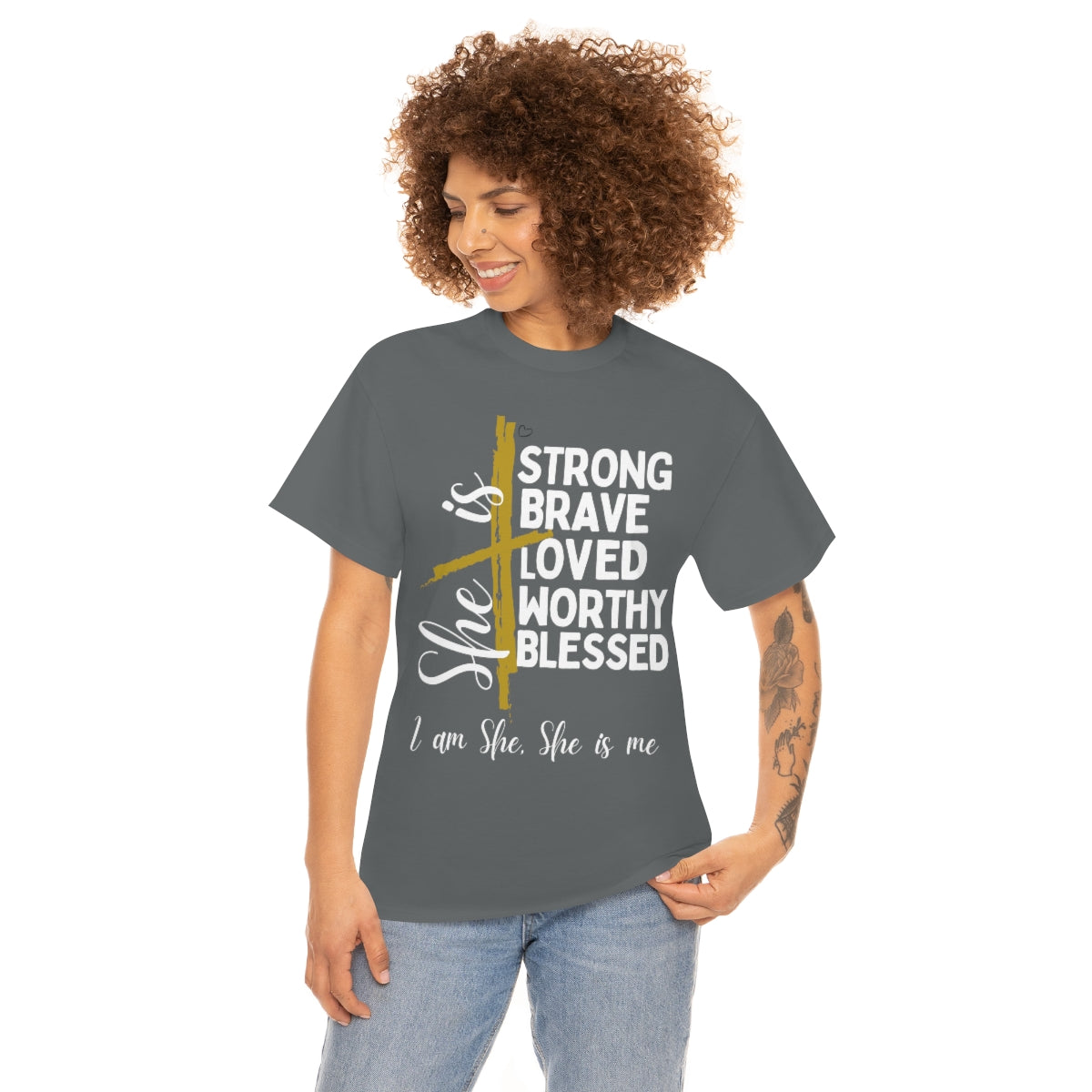 I am She, She is Me Heavy Cotton Tee