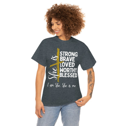 I am She, She is Me Heavy Cotton Tee