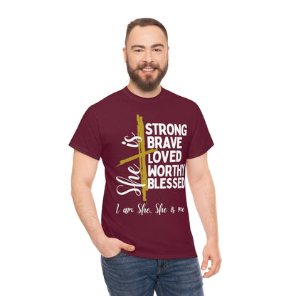 I am She, She is Me Heavy Cotton Tee