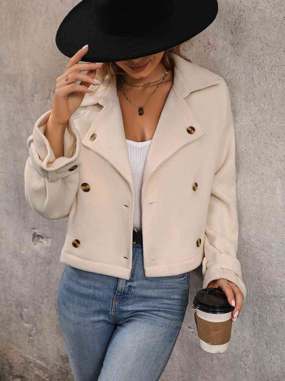 Button Breasted Coat D278