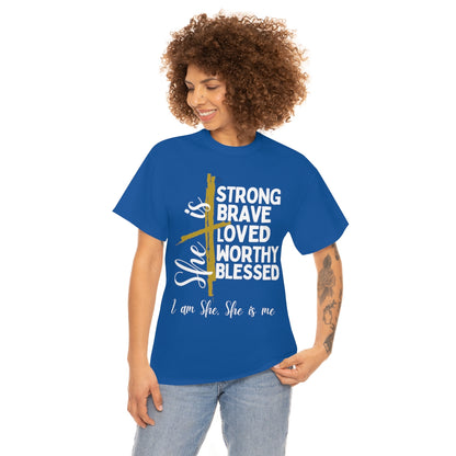 I am She, She is Me Heavy Cotton Tee