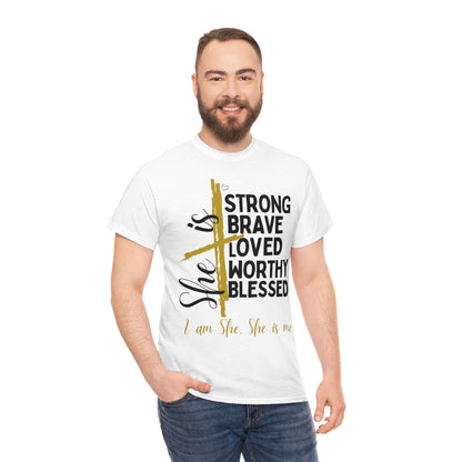 I am She, She is Me Heavy Cotton Tee