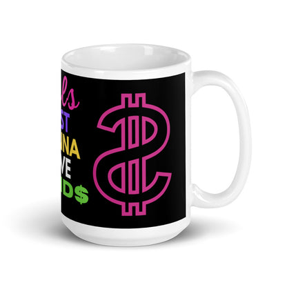 Funds White glossy mug